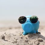 Piggy Bank with Sunglasses